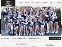 Tablet Screenshot of blackdiamonds-cheer.co.uk